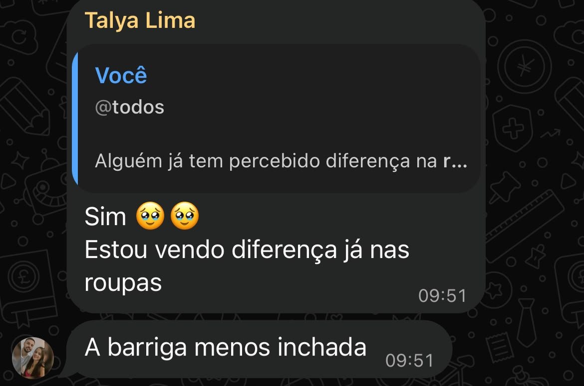 Mensagem real de aluna 2